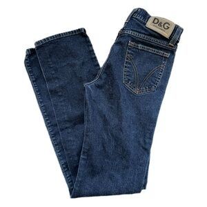 Y2K D&G Dolce & Gabbana stretch jeans in Dark Wash